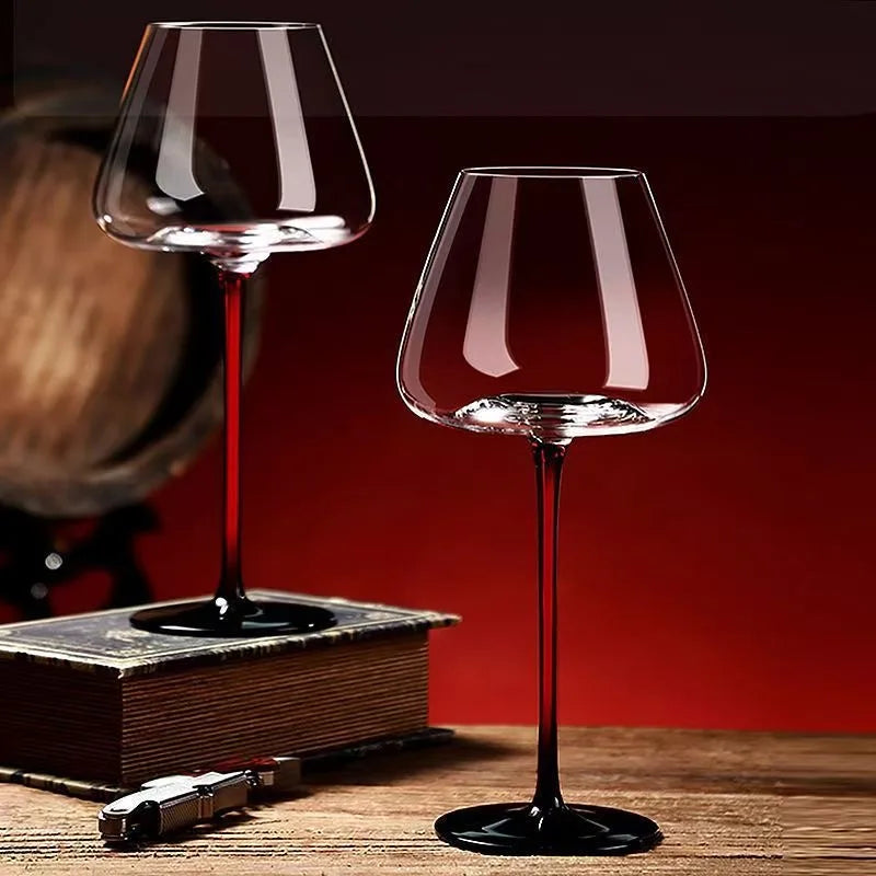 Elegant Crystal Red Wine Glass - Premium Goblet Design