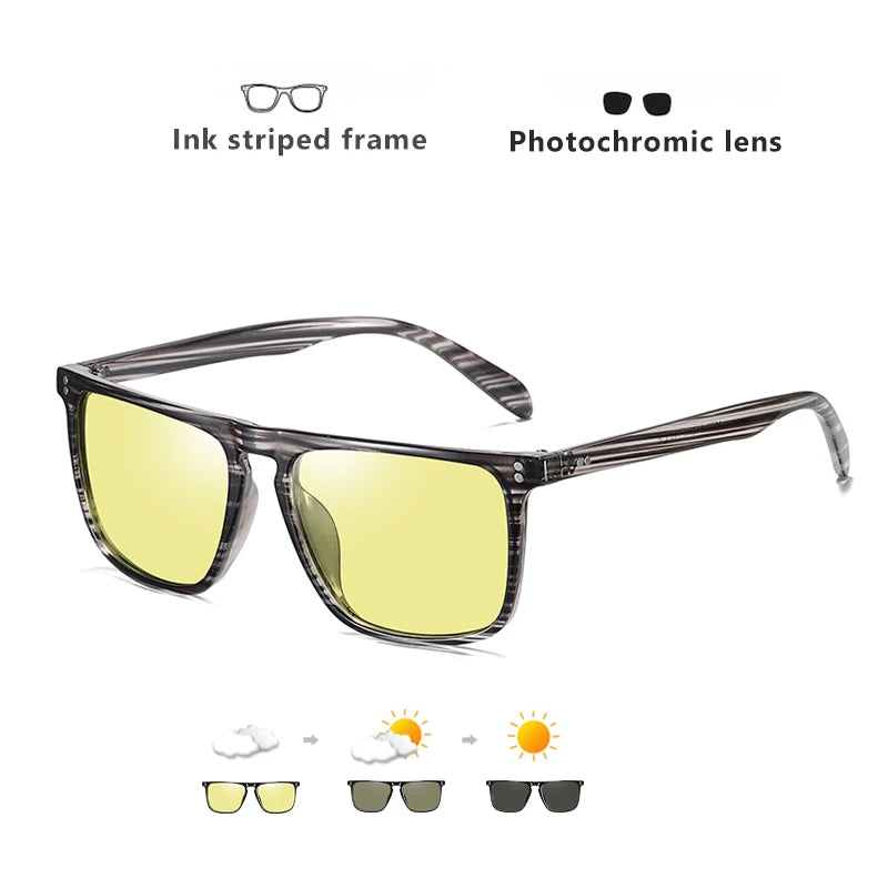 Premium Photochromic Polarized Sunglasses - Anti-Glare Driving Eyewear