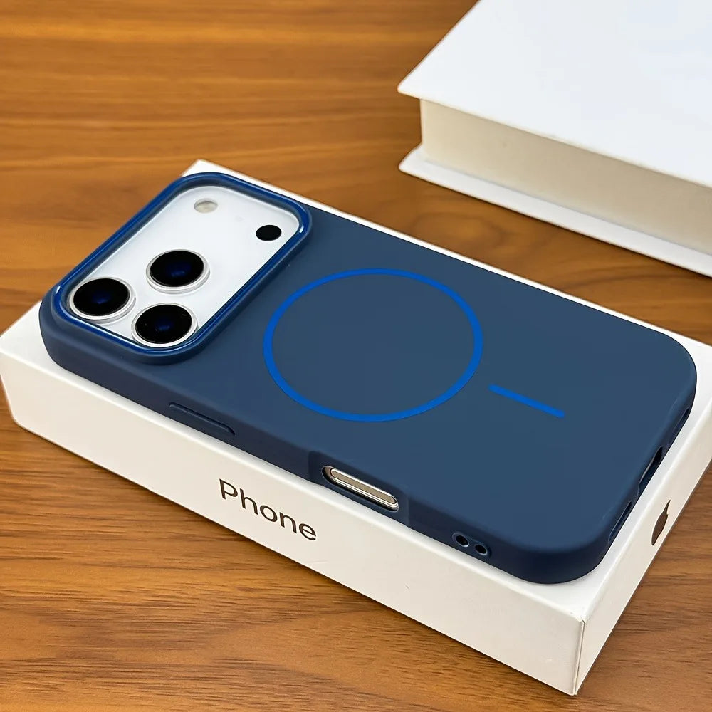 Luxury Matte Magnetic Silicone Phone Case - MagSafe Compatible