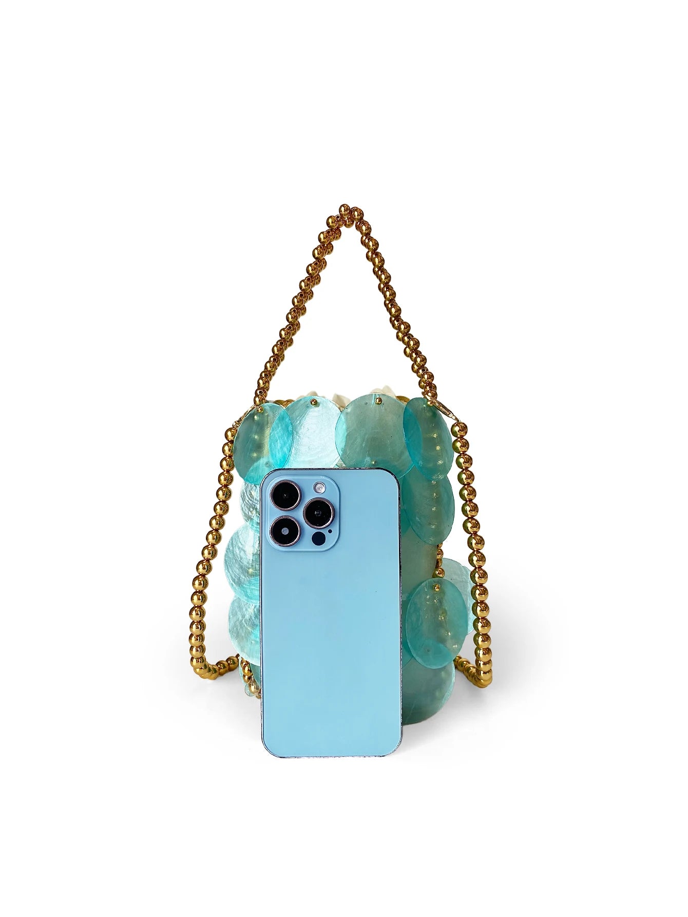 Elegant Sparkle Bead Bag - Handmade Mermaid Princess Design