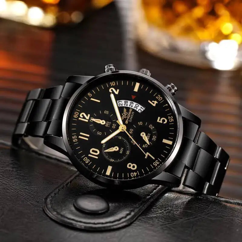 Luxury Men's Business Quartz Watch - Calendar Timepiece