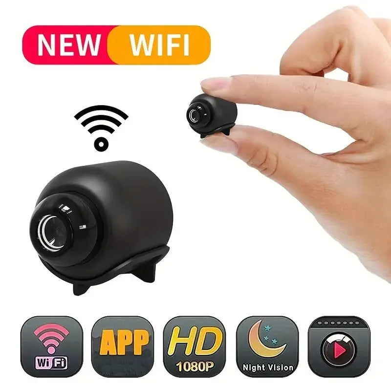 Compact Wireless Surveillance Camera - 1080P HD & Night Vision