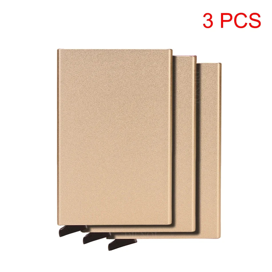 Minimalist Metal Card Holder - RFID Blocking Luxury Wallet