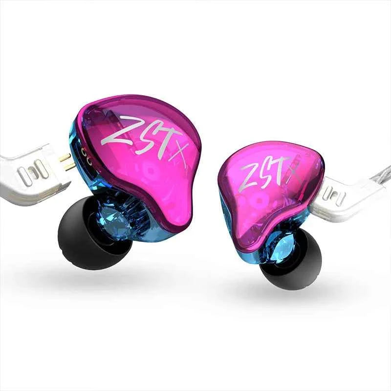 KZ ZST X 1BA 1DD Hybrid HIFI In Ear Earphones Bass Earbud Sport Noise Cancelling Headset KZ ZSTX ZSNPRO ZSX EDX PRO VX C12