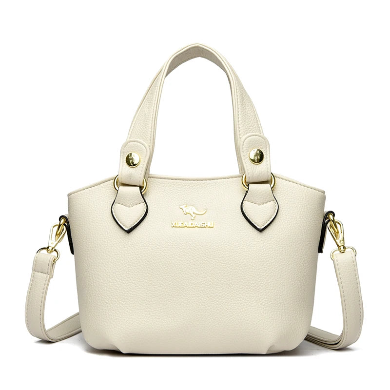 Luxury Leather Tote Bag - Elegant & Spacious