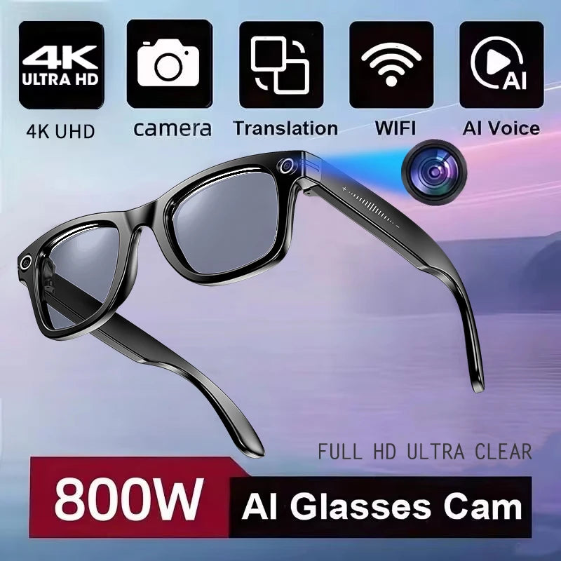 Advanced Smart Sunglasses with HD Camera & AI Translation