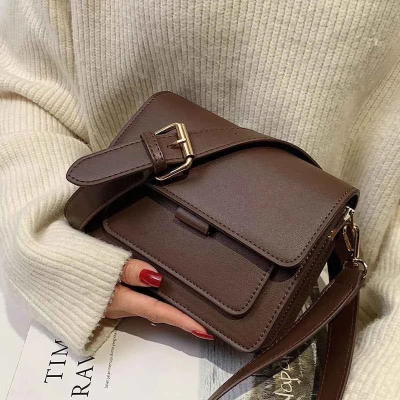 Elegant Designer Small Handbag - Premium PU Leather