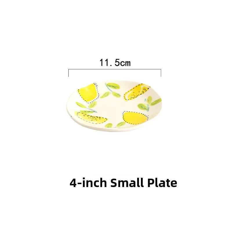 Elegant Ceramic Lemon Dinnerware Set - Premium Dining Collection