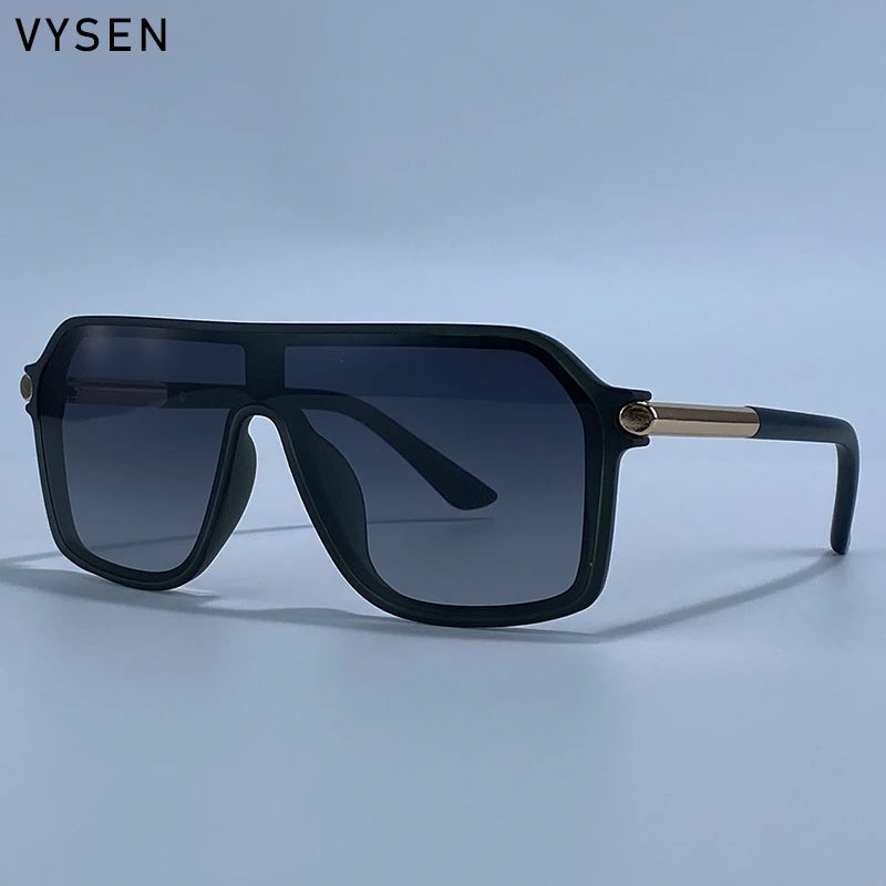 Premium Vintage Shield Sunglasses - Metal Sport Eyewear