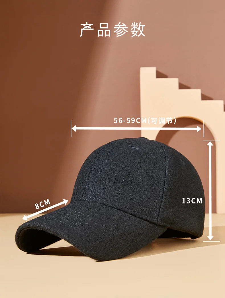 Premium Felt Dad Hat - Warm & Stylish