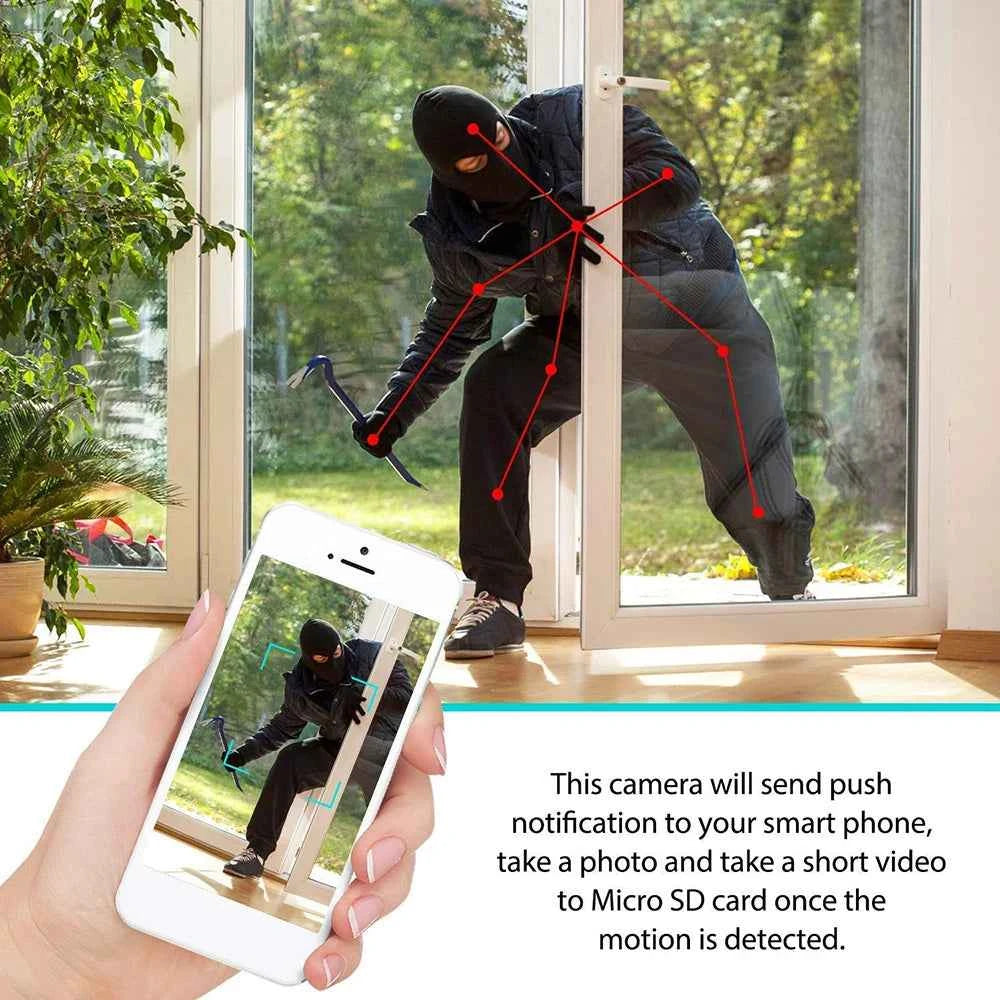 Compact Mini WiFi Camera - HD Wireless Home Security Surveillance