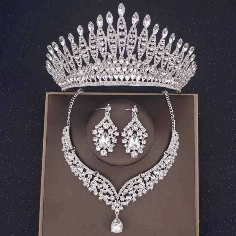 Luxury Crystal Crown & Bridal Jewelry Set