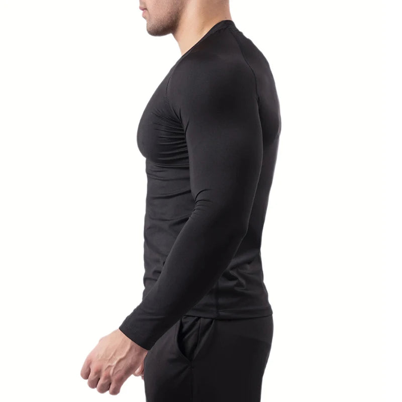 Premium Men's Spider Graphic Compression Shirt - Quick Dry Rash Guard