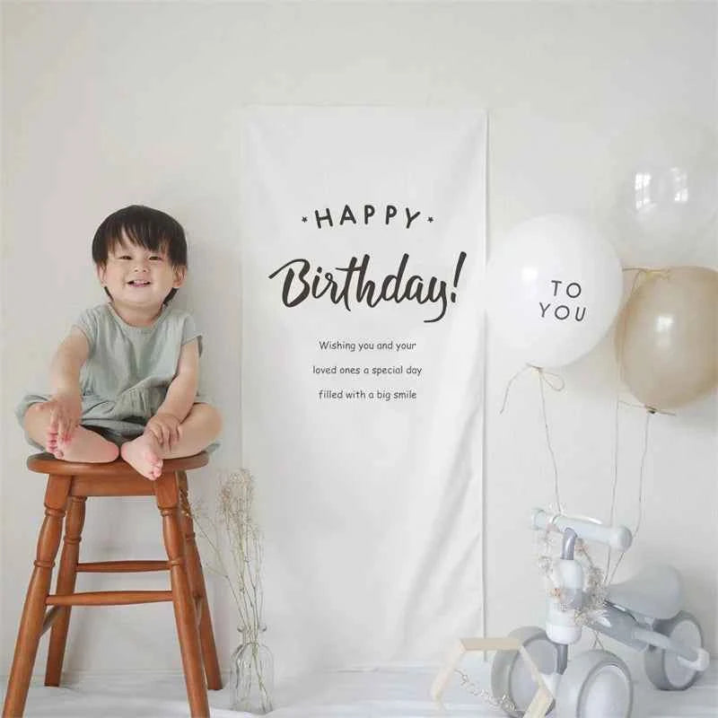 Premium Birthday Backdrop Tapestry - Festive Home Decor