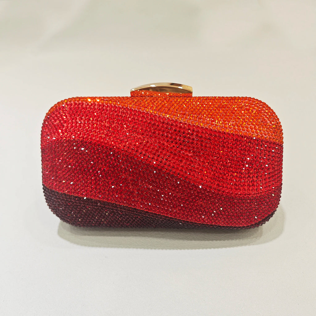 Elegant Crystal Clutch Evening Bag - Luxury Minaudiere Handbag