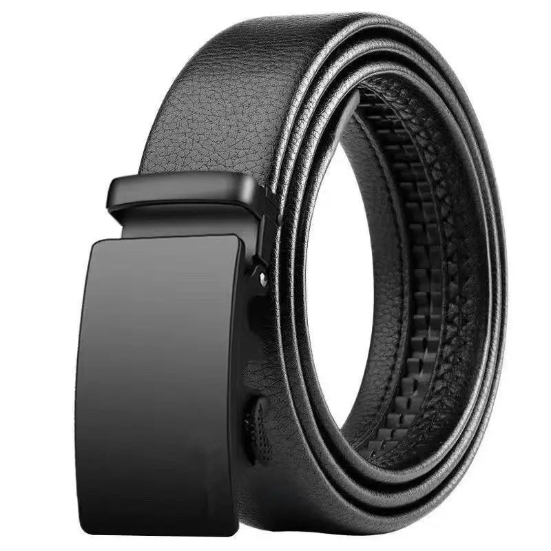 Premium Men's Leather Belt - Luxury Metal Buckle & Soft PU Strap