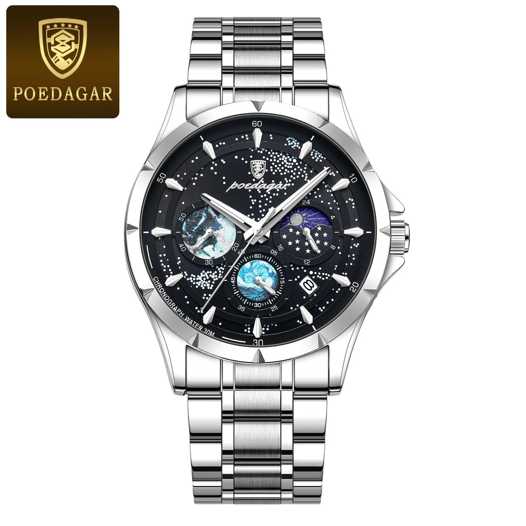 Luxury Men's Quartz Watch - Chronograph & Luminous