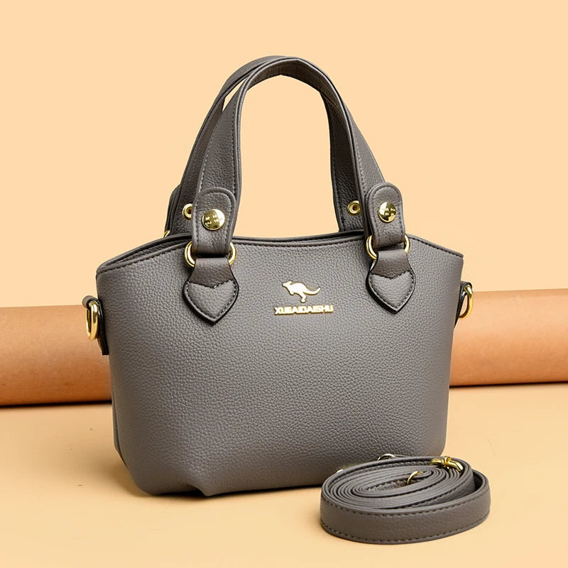 Luxury Leather Tote Bag - Elegant & Spacious
