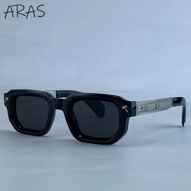 Premium Polarized Square Sunglasses - UV400 Vintage Eyewear