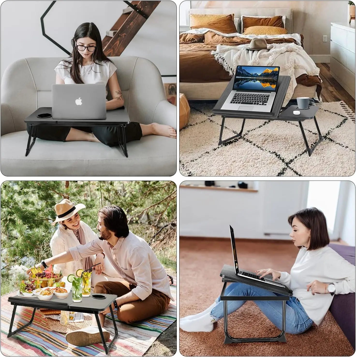 Premium Adjustable Lap Desk - Foldable & Ventilated