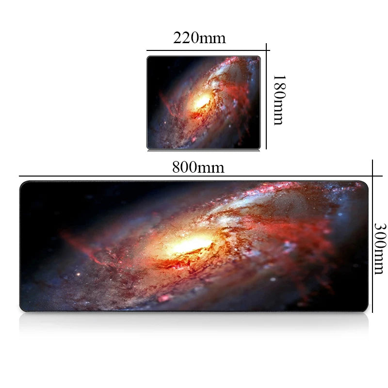Premium Gaming Desk Mat - Large Mousepad with Galaxy Design