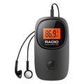 Compact Portable Digital Radio - AM/FM Pocket Audio Player