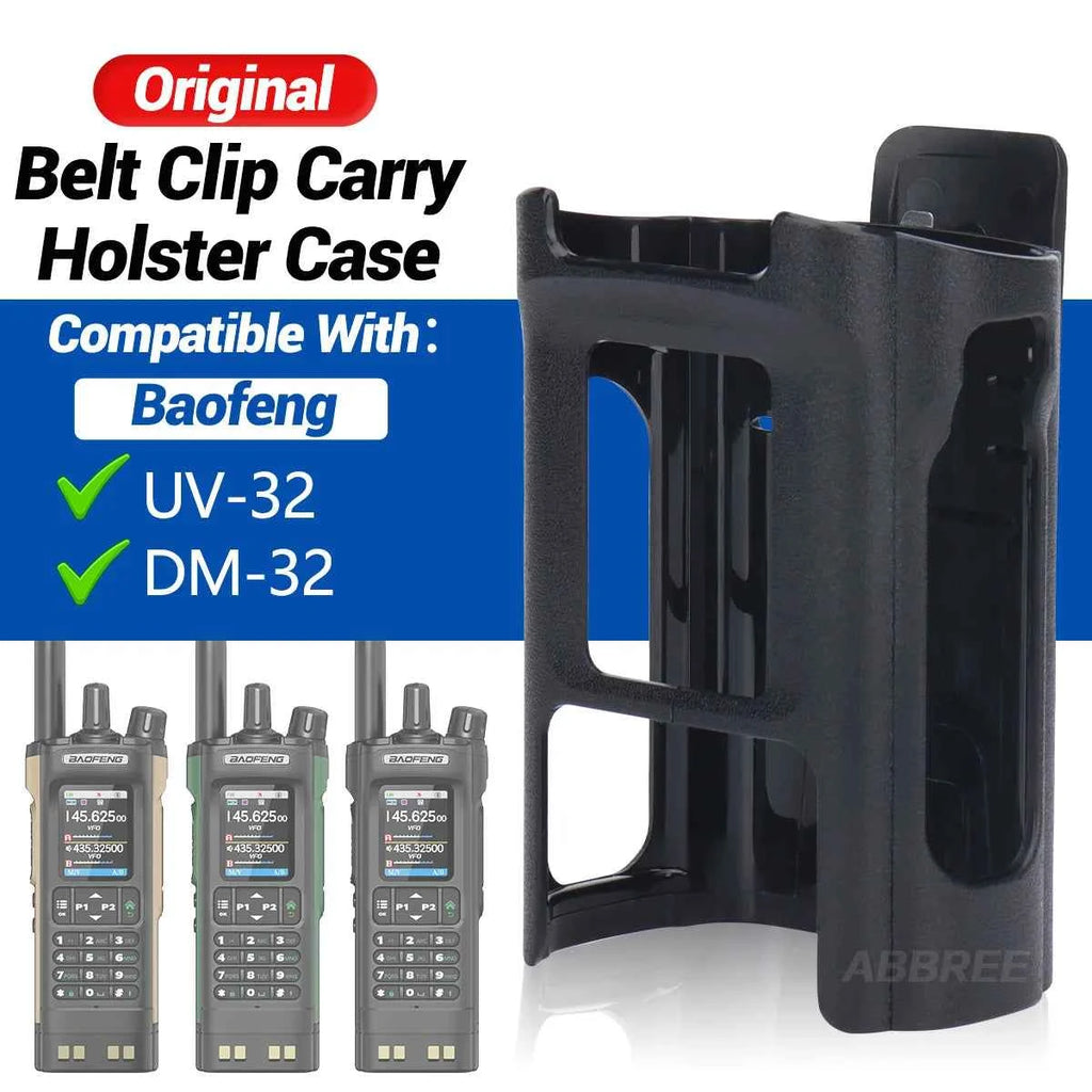 Professional Radio Holster & Belt Clip Set - Rugged Carry Case