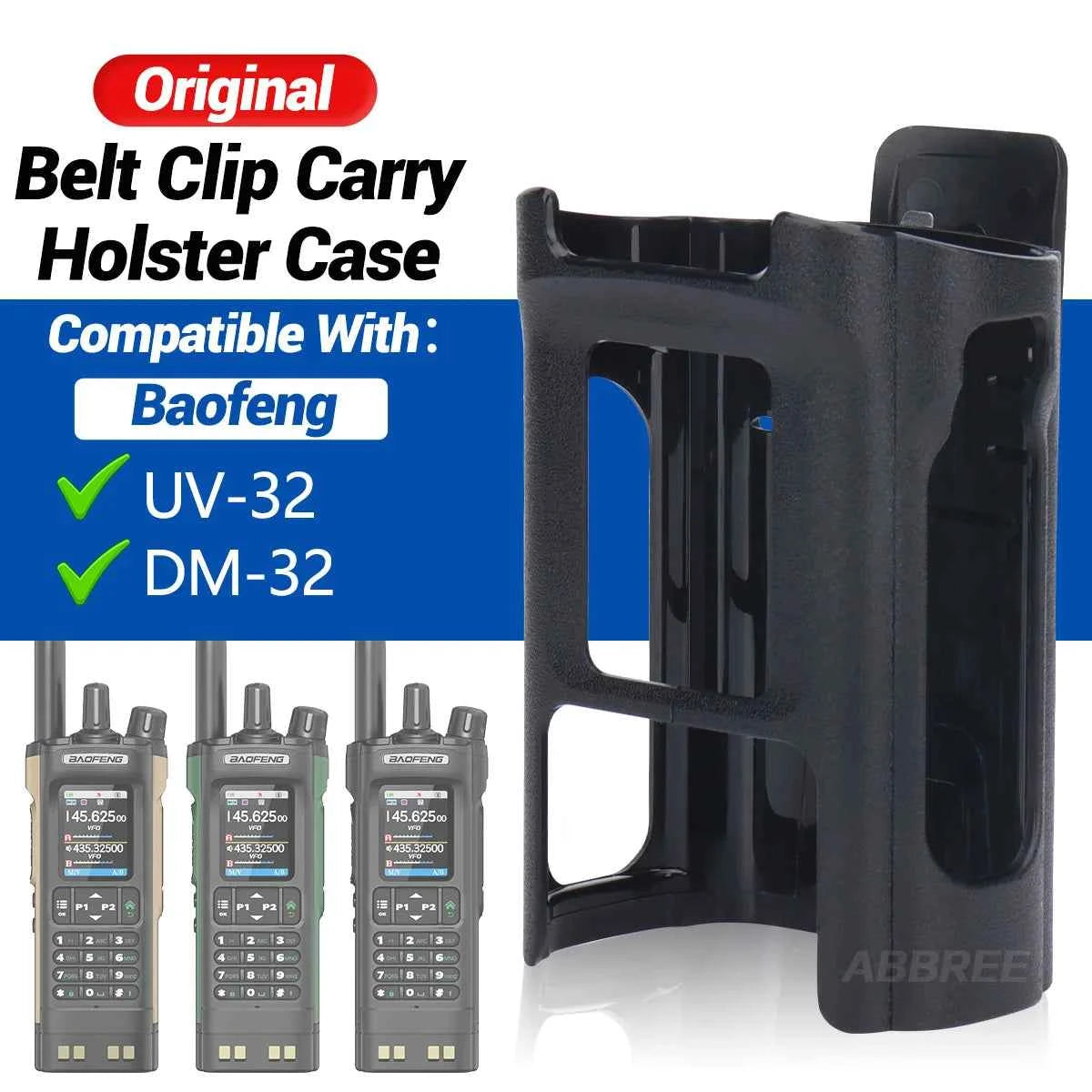 Professional Radio Holster & Belt Clip Set - Rugged Carry Case