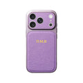 Luxury Initials Leather Phone Case with Lens Protection