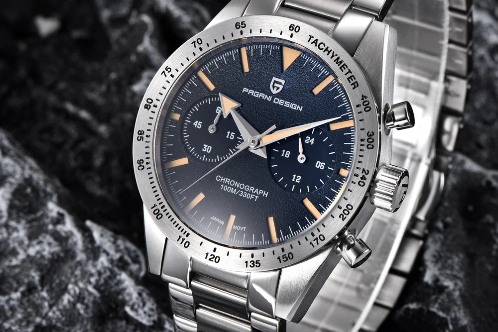 Luxury Men's Quartz Watch - Chronograph Sapphire