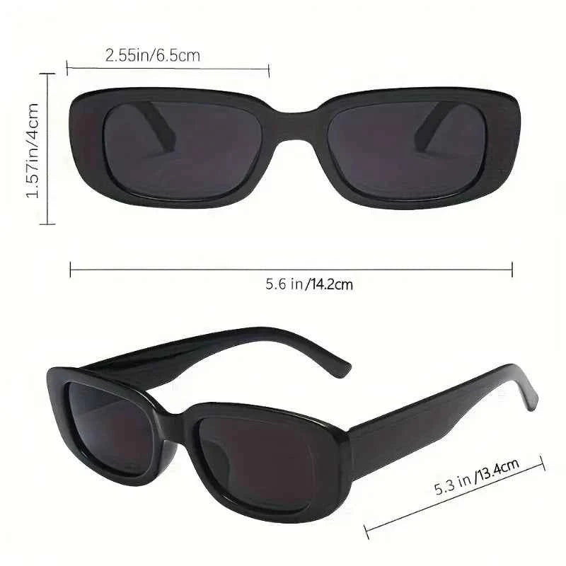 Exclusive Retro Rectangular Glasses Set - 20 Pairs