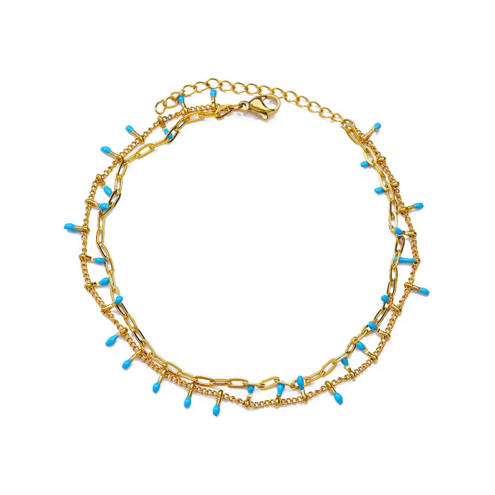 Elegant Zircon Flowers Bracelet - Luxury Gold Steel Jewelry