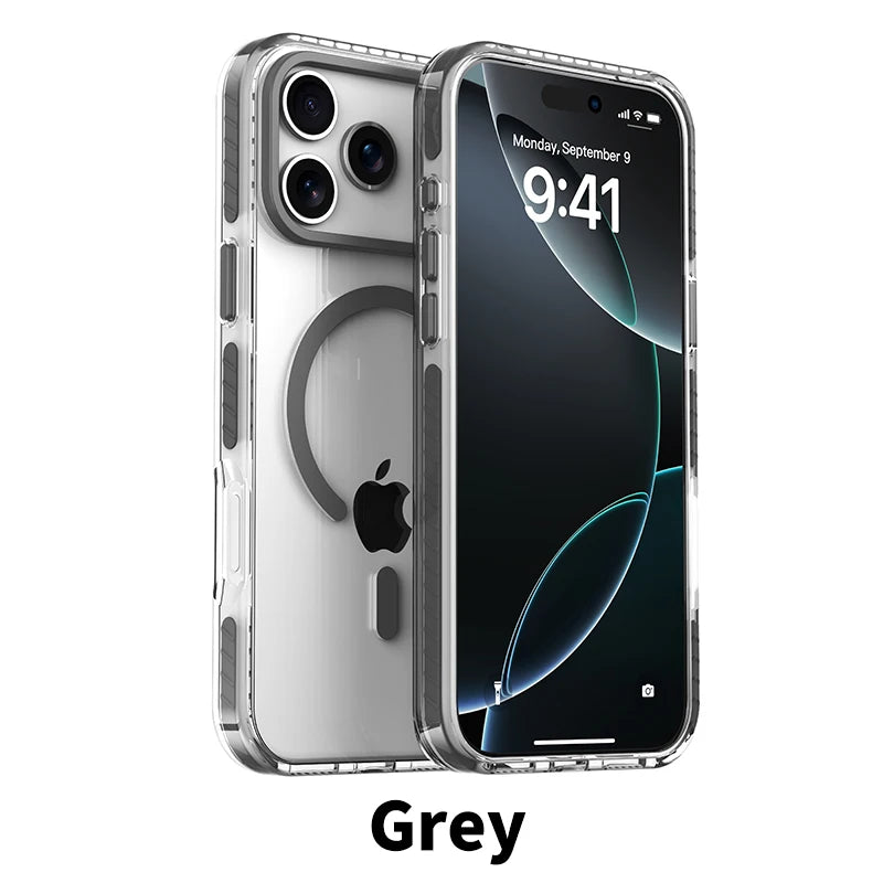 Luxury MagSafe Clear Cover - Slim Wireless Charging Case