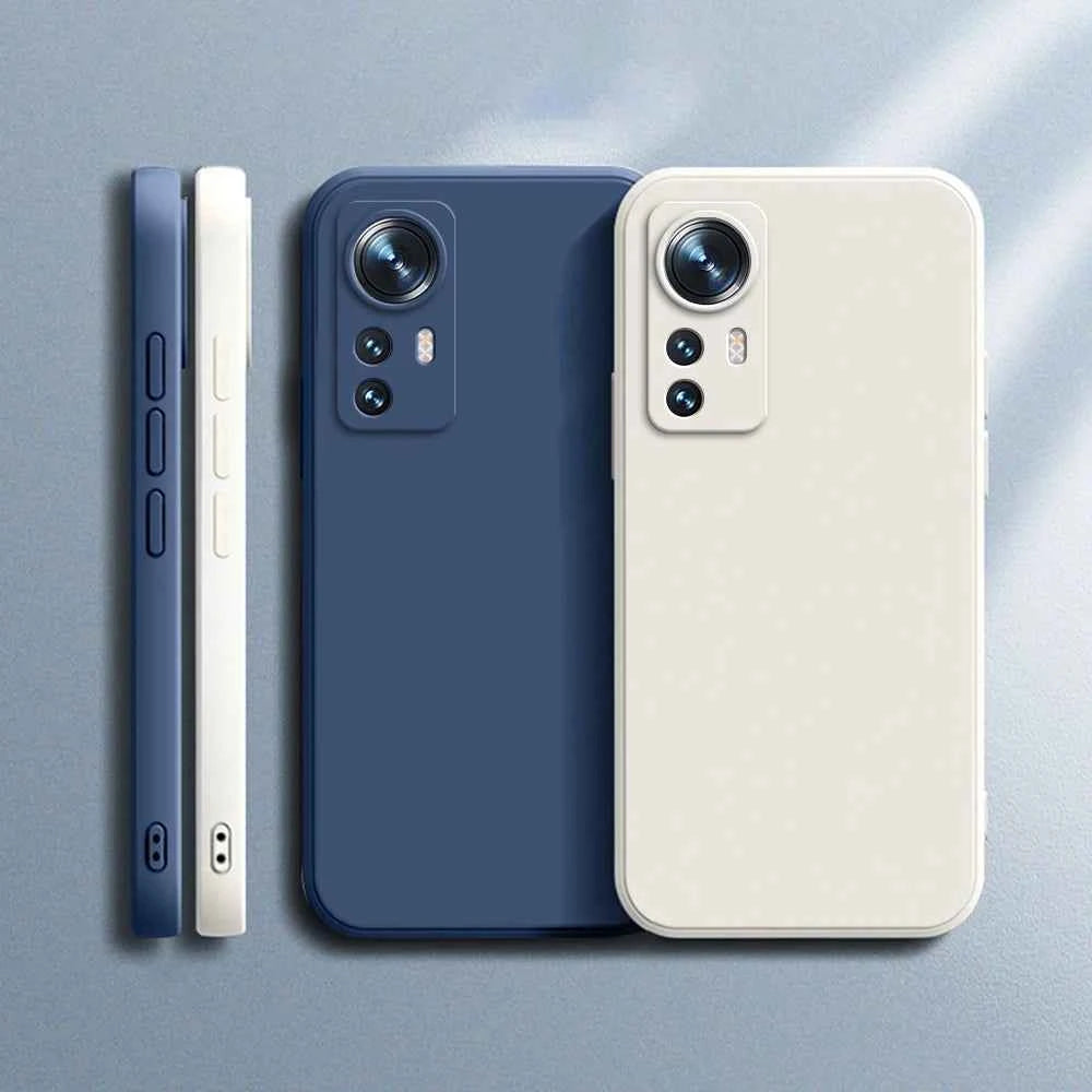 Luxury Matte Xiaomi Silicone Case with Lens Protection