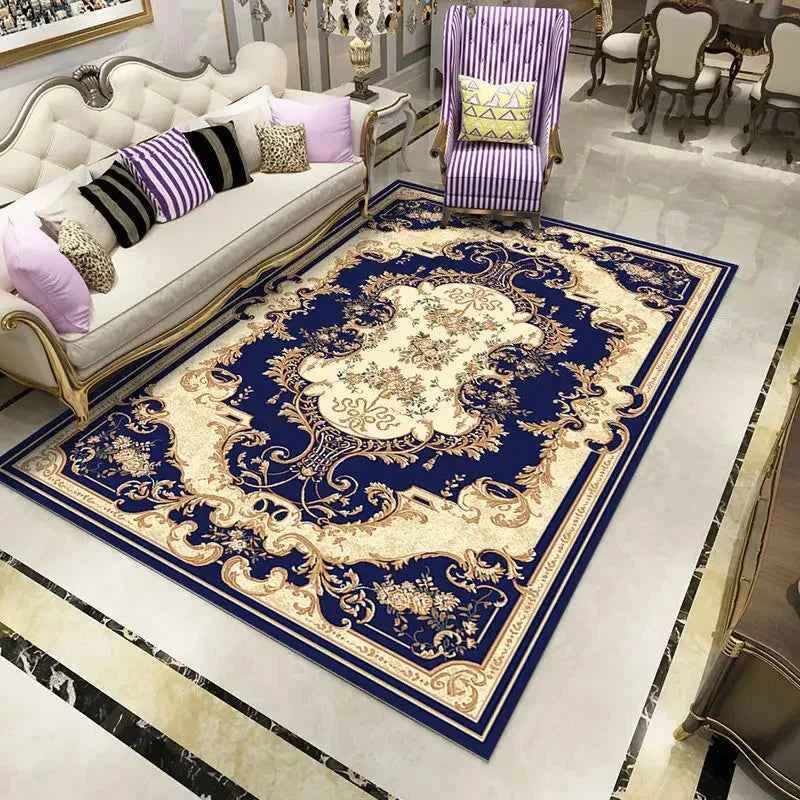 Plush Flannel Luxury Living Room Rug - European Home Decor