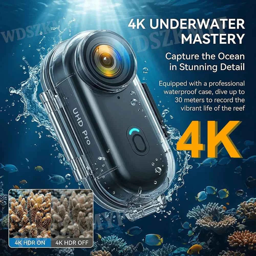 Professional Mini Action Camera - 4K HD Lightweight POV Recorder