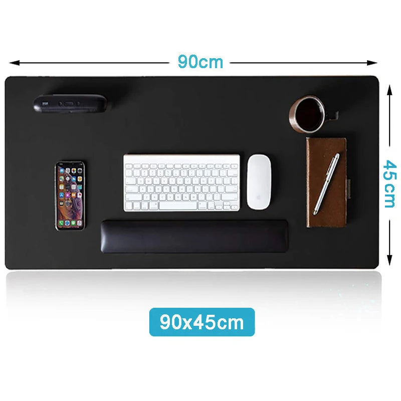 Premium Large Gaming Mouse Pad - Waterproof PU Leather Desk Mat