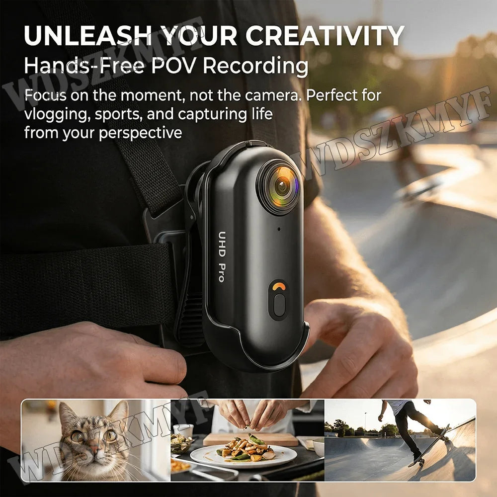 Professional Mini Action Camera - 4K HD Lightweight POV Recorder