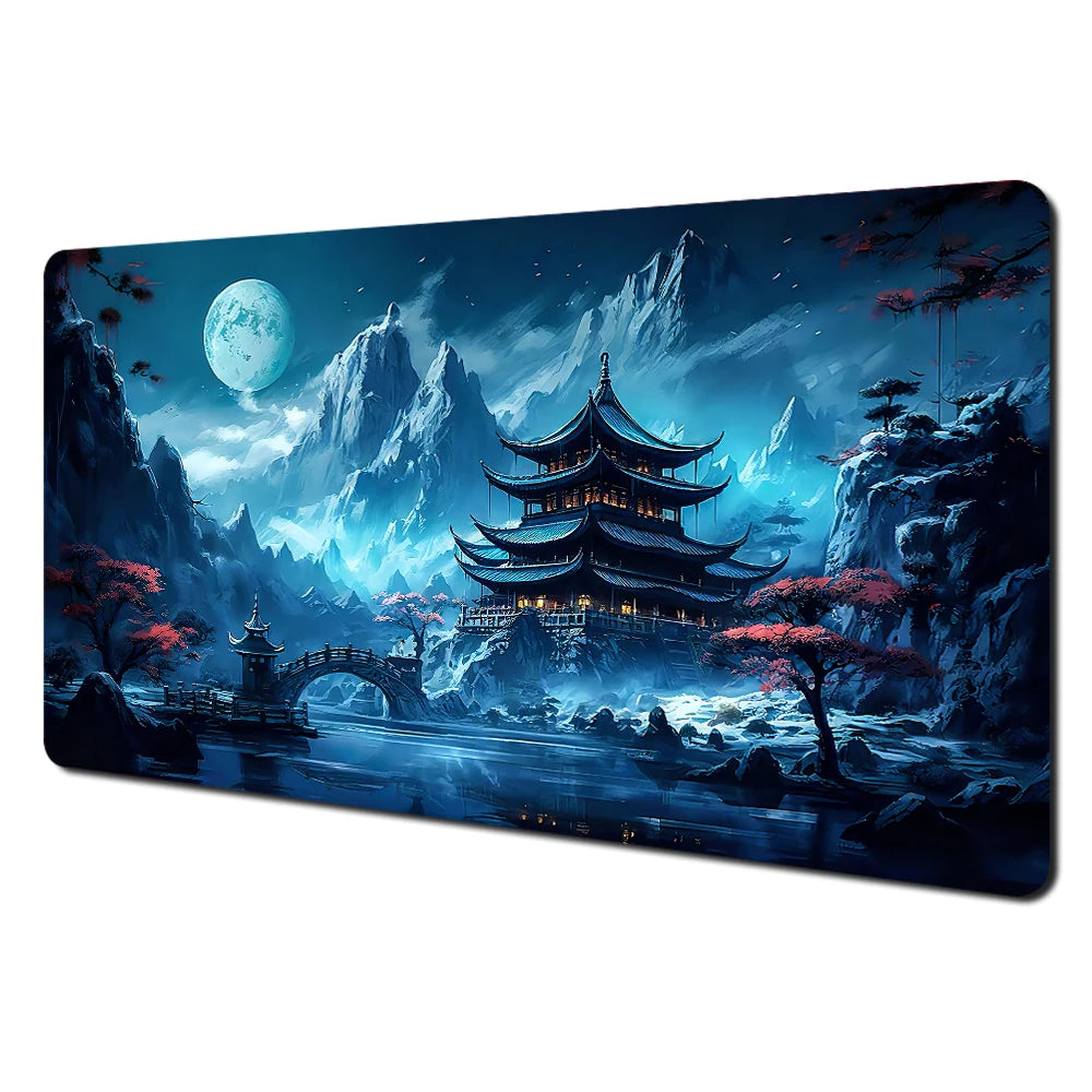 Premium Large Mouse Pad - Anti-Slip Art Landscape Desk Mat