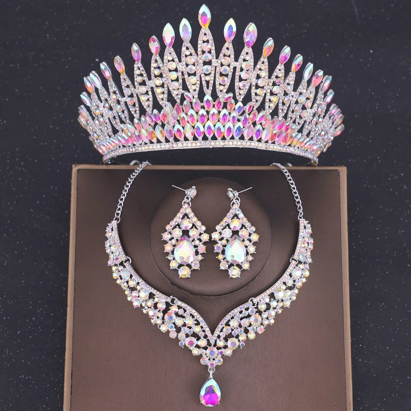 Luxury Crystal Crown & Bridal Jewelry Set