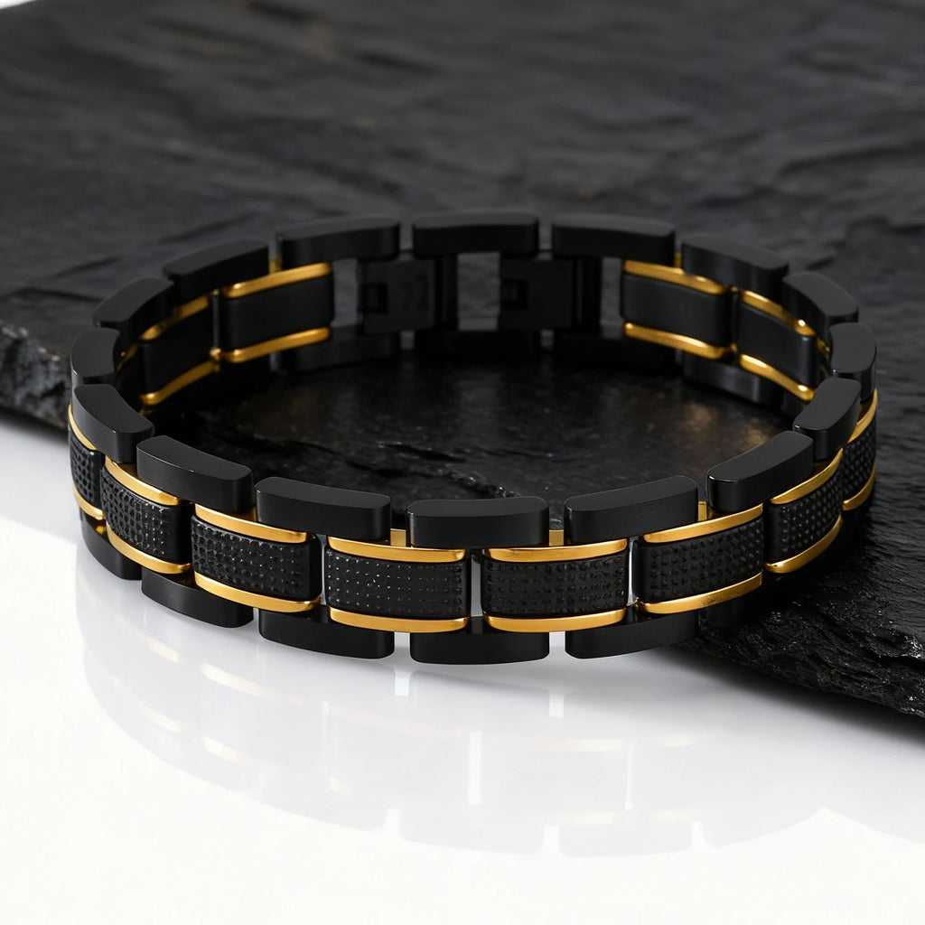 Premium Men's Chunky Stainless Steel Bracelet - 14.4MM Link