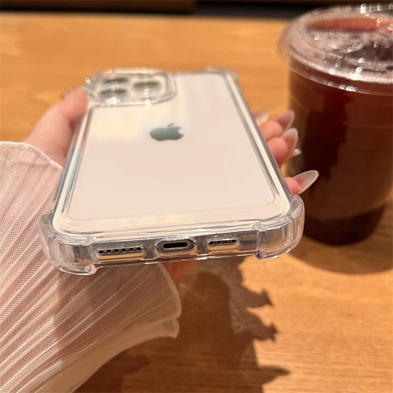 Luxury Shockproof iPhone Case - Clear Bumper Cover