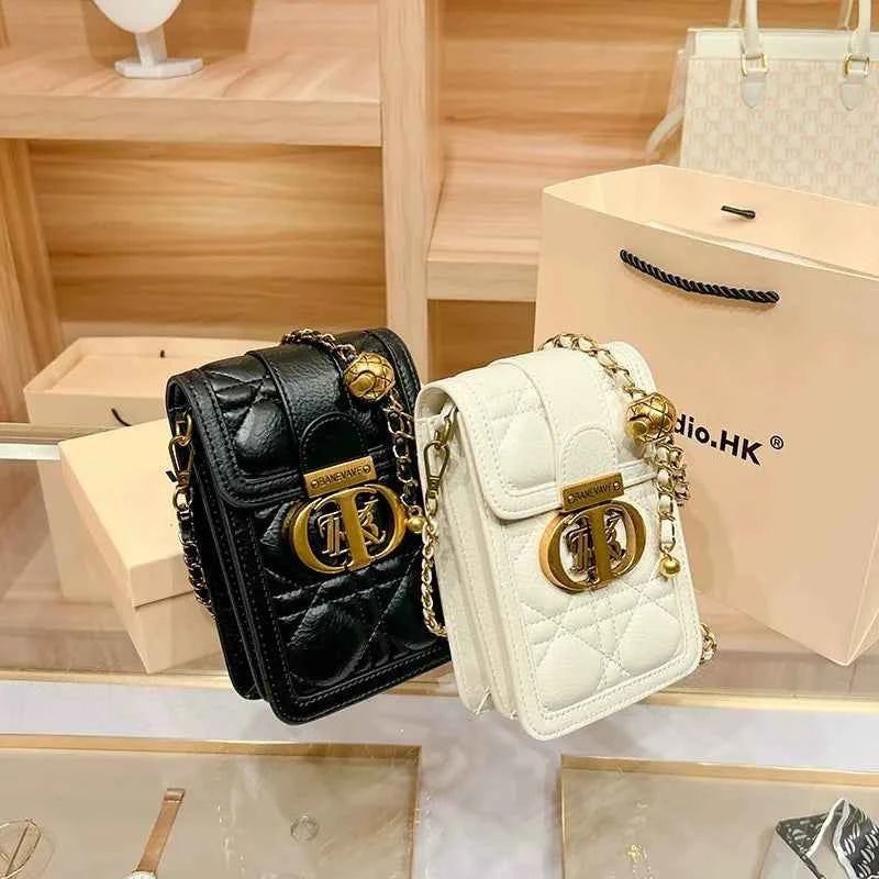 Elegant Mini Chain Bag - Luxury Designer Crossbody
