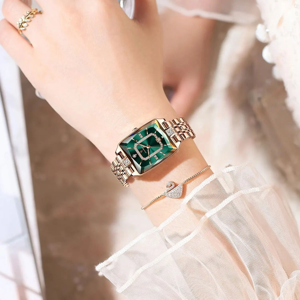 Elegant Women's Quartz Watch - Stainless Steel Waterproof Wristwatch