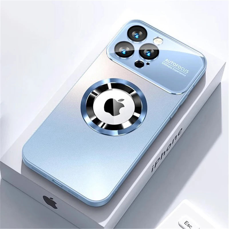 Luxury Titanium Metallic Magnetic Phone Case for iPhone