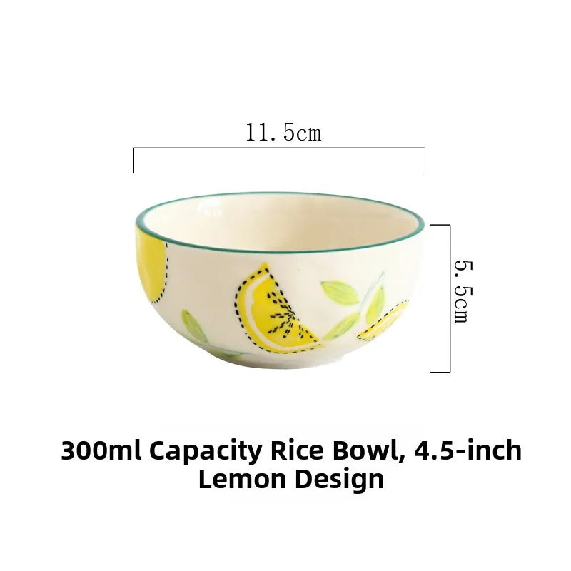 Elegant Ceramic Lemon Dinnerware Set - Premium Dining Collection