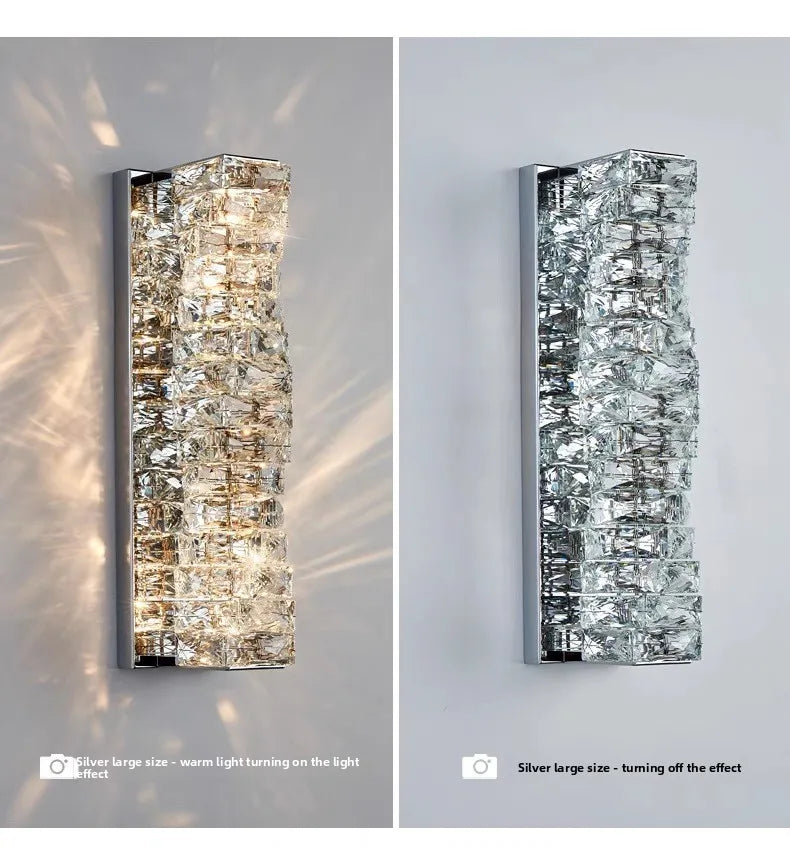 Elegant Luxury Crystal Wall Lamp - Modern Minimalist Design