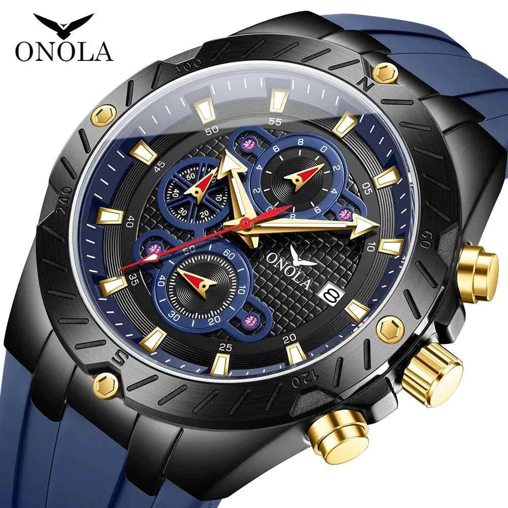 Premium Men's Sports Quartz Watch - Luminous & Waterproof