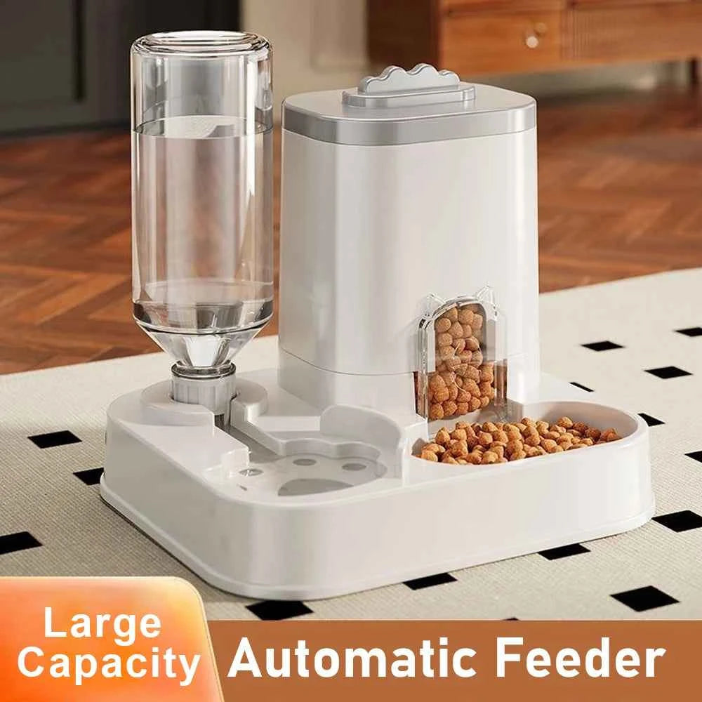 Premium Automatic Pet Feeder & Water Dispenser - Large Capacity