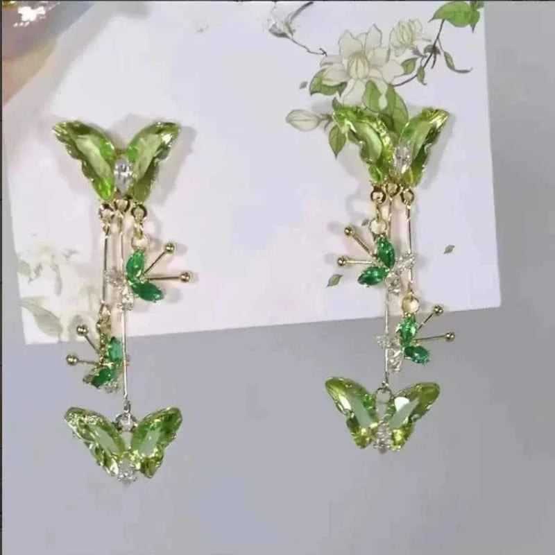 Elegant Butterfly Tassel Earrings - Premium Light Luxury Jewelry